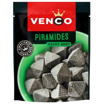 Venco Piramides I Sweet Licorice Pyramids from the Netherlands I Dutch Sweet Licorice from Holland 235g 8.28 ounce