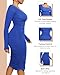 SHAPELLX Shapewear Dress for Women Ruched Bodycon Shaper Dress Long Sleeve Slip Built in Bra