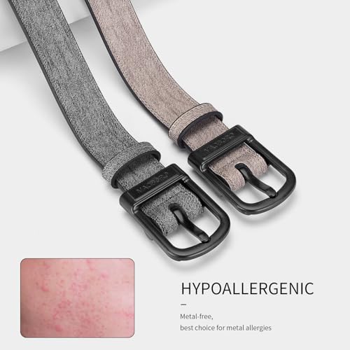 Tsa Approved Plastic Belt Buckle Airport Security Belts Hypoallergenic Non Metal Nickel Free Leather Belt3