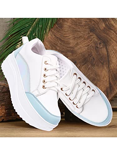 Image of Vendoz Women White Multi Sneakers