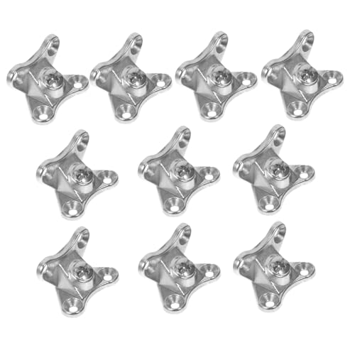 DECHOUS 10セット 取り外し可能な蝴蝶型コーナーブレース 直角家具用ブラケット 耐久性亜合製 ネジ付き テーブルや棚の固定に