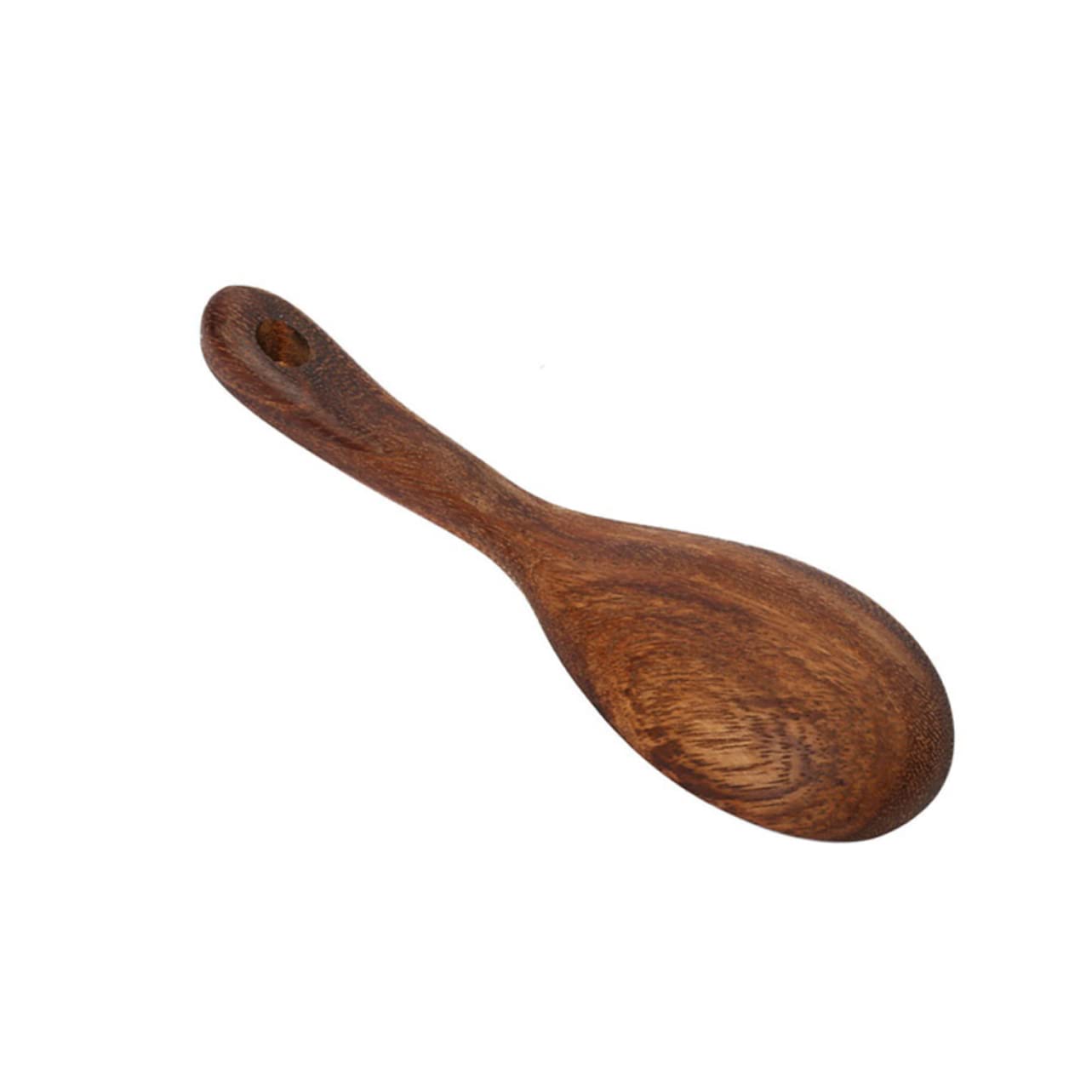 COLLBATH 2pcs Kitchen Spoon Salad Fork Spoon Round Soup Spoon Preparing Salad Fork Silverware Spoons Coffee Tea Spoon Mini Condiment Spoon Salad Serving Utensils Salad Kits Forky Kit Wooden