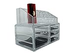 6goodeals, 4 Drawers Acrylic Cosmetic Make Up Organizer & Jewelry Storage 2 Pieces Display Set FREE Lipstick Case~ USA SELLER FAST SHIPPING!