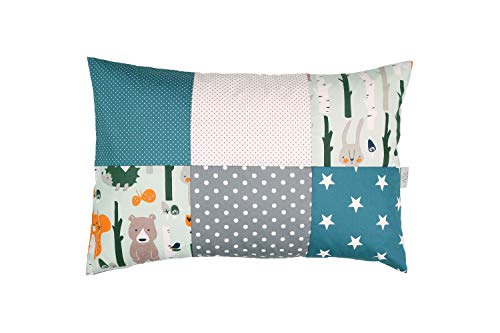Funda de almohada para bebé de ULLENBOOM ® de 40 x 60 cm con bosqu