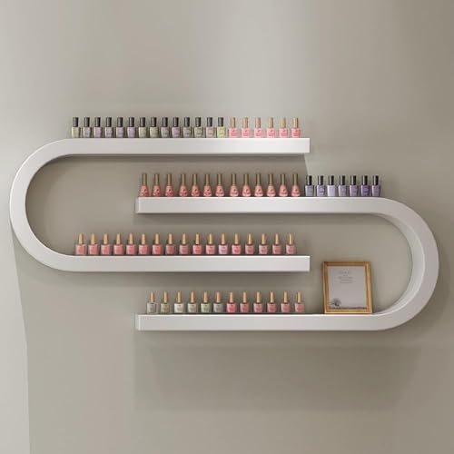 Genérico Expositor de esmaltes de uñas, aceites Esenciales y Maquillaje para Montaje en Pared. Estante Multifuncional en Forma de U para esmaltes de uñas, aceites Esenciales y perfumes. Ideal para sa
