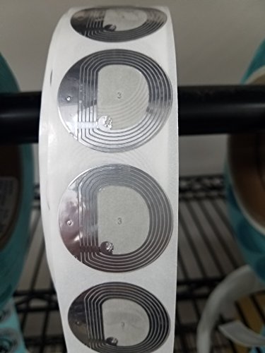 8.2MHz Round Clear 33mm Size RF Label Compatible w/Checkpoint® Systems, 2K per roll