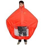 NAVAdeal Waterproof Rain Cape Mobility Scooter Cover Rainproof Coating Hooded Raincoat Rainwear...