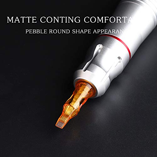 Rotary Pen Tattoo Machine —Professional Tattoo Pen Machine Quietly Japan Motor With Aluminum Frame For Tattooing,Tattoo Needle Cartridge,Tattoo Stencil Machine (Sliver) #TOP3