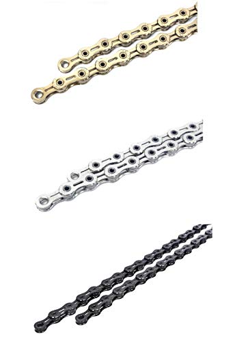 Swishti Pyc X11Sl 11 Speed Road Mtb Bicycle Bike Chains Hollow-Pin Ultralight Dlc 116-Links For Shimano/Sram/Kmc Use (Silver) #TOP7