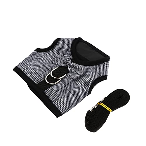 HEMOTON 1Set Bunny Vest and Leash Stylish Rabbit Harness with for Daily Walks and Special Occasions Elegant Pet Supplies for Animals