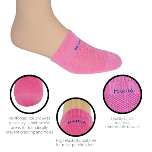 MABUA Anti-Slip Breathable Half Socks, Pairs2