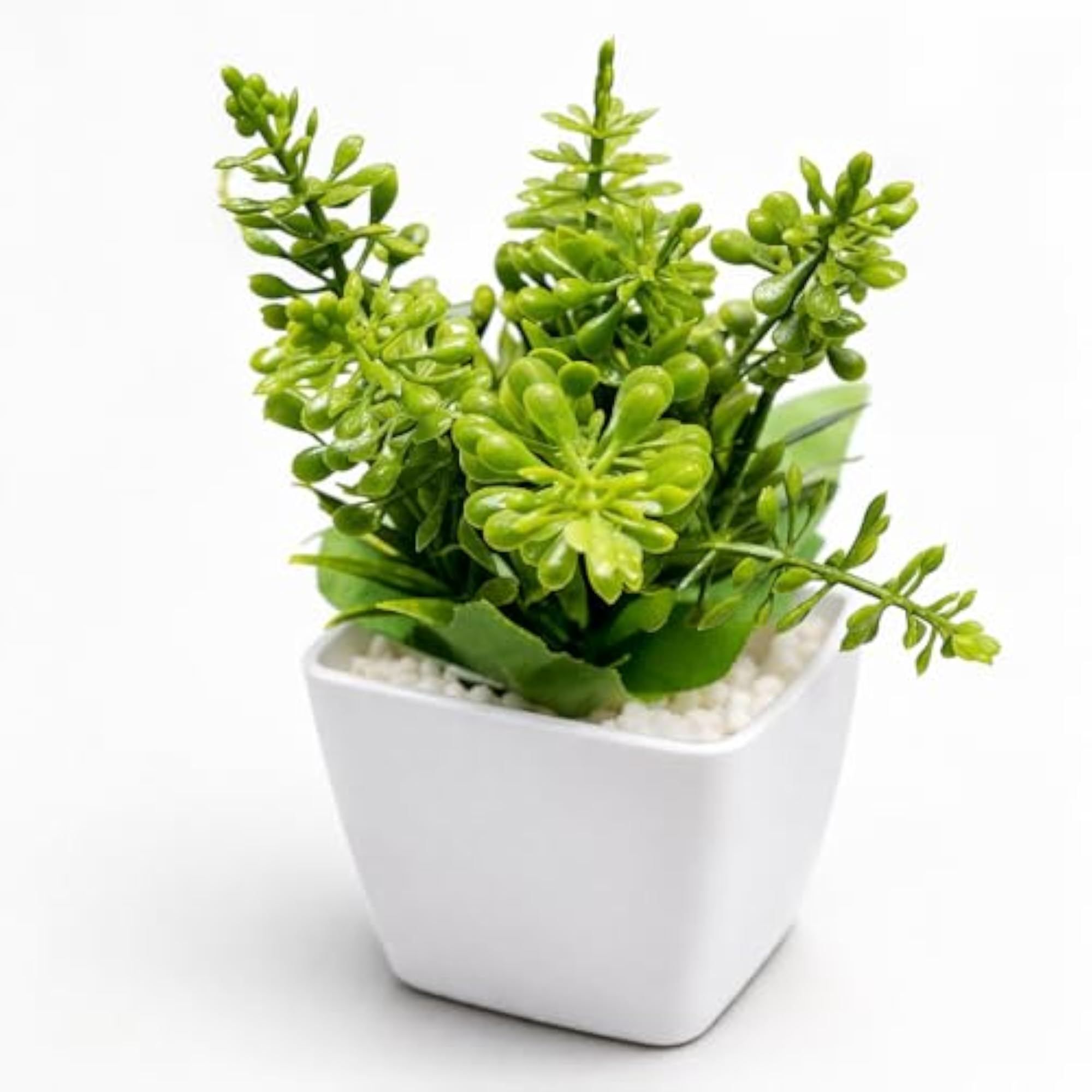Artificial Mini Potted Plants, Decorative Tabletop Greenery