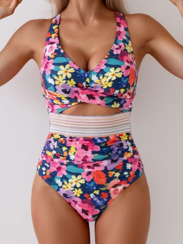 Image of B2prity Women's One Piece Swimsuit Tummy Control High Waisted Bathing Suit