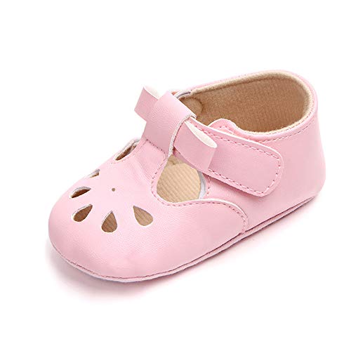 MK MATT KEELY Baby Girl Shiny Mary Jane Lovely Baby Sandals Soft Sole Toddler Shoes First Walkers Crib Shoes