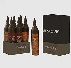 Isacare - Ampola Capilar Vitamina E Super Concentrada para Brilho e Maciez dos Fios Display 10ml