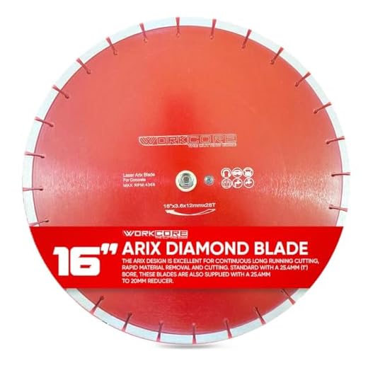 WorkCore 16 Inch Turbo Diamond Blade