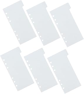 Tofficu 1 conjunto de pastas de arquivo pastas de bolso clipes de fichário envelopes divisórias fichário bolsa fichário bolso fichário bolso bolsa de cartão de visita bolsas reutilizáveis pastas fichário bolsos caderno a6 orelha pp