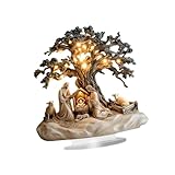 ZGUZMCMK Krippenfigur Tischfigur Weihnachtsdekoration Acrylornament Flache Traditionelle Krippendarstellung mit Langlebigem Material für Schlafzimmer Fensterba, 15cmx20cm
