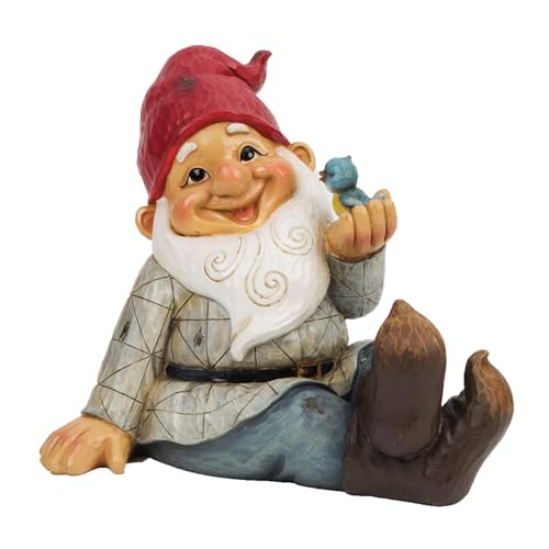 Image of Country Living Garden Gnome with Bird on Hand