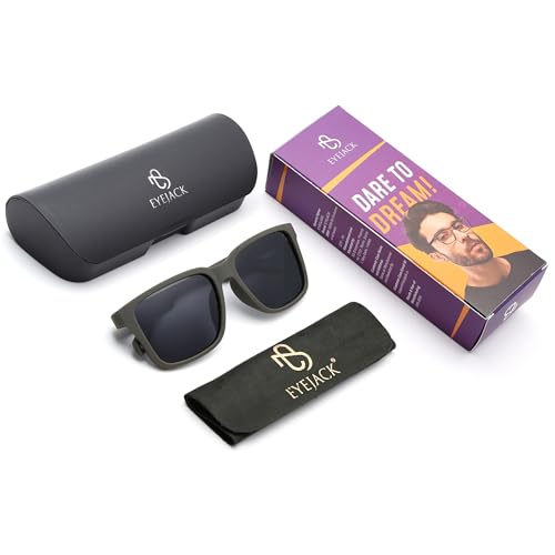 Image of EYEJACK by Voyage UV Protected & Polarized Square Sunglasses for Men & Women