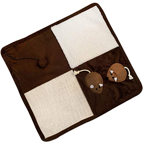 Balacoo Tapete de Arranhamento para Gatos Durável Quadrado para Gatos Tapete de Garra Prático e Útil