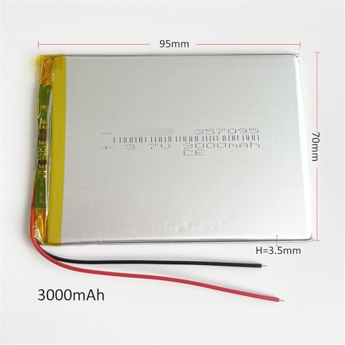 Batería 357095 de 3.7V y 3000mAh para sustitución de celdas de litio 2