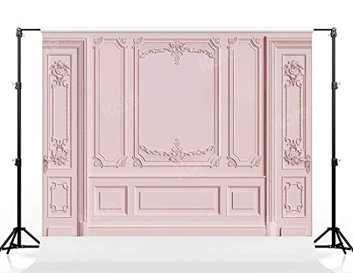 Toile de fond mariage rose clair de 6,15m pour décorer une arche de cérémonie