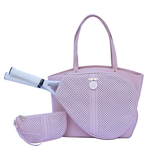 Court Couture Cassanova Perforated Pink Tennis Bag