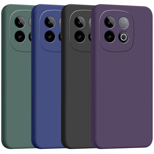 Image of amazon basics Back Cover for iQOO Neo 10 5G | Ultra Slim Soft Rubberised Case | Matte Silicone Flexible Mobile Case | Camera Protection - Blue
