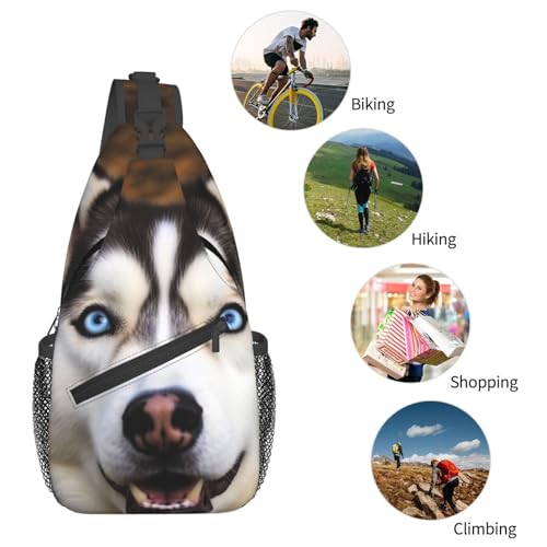 Bolso cruzado Stupid Husky para hombres y mujeres miniatura 6