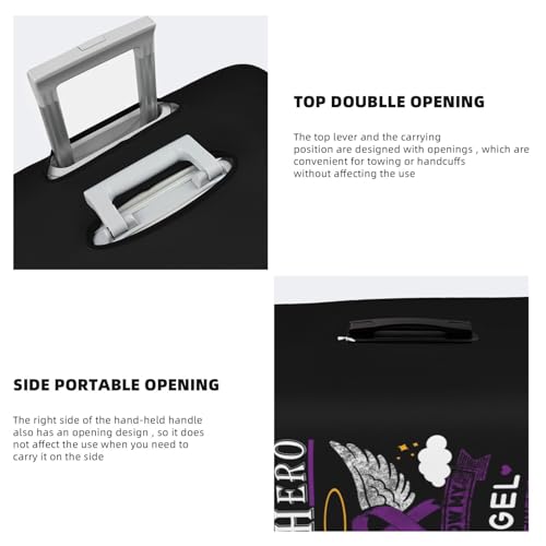 Travel Luggage Cover Alzheimer'S Awareness Fashion Washable Baggage Suitcase Protector Fit For Luggage Small4