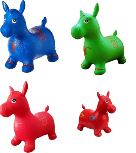 Image of air Animal Shape Jumping Toys Riding Bouncing Horse Hopper Toy for Kids (Colour and Characters May Vary As Per Availability, Multicolour) Big Size