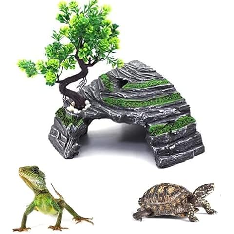 CiCixixi Rampa para Reptil, Plataforma Tortugas de Agua, Accesorios Decoración Reptiles Cover