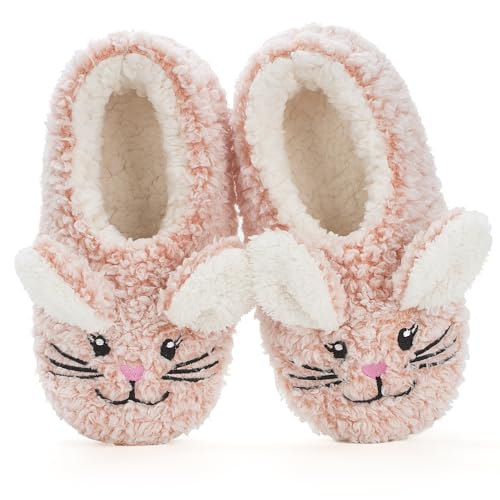 The Metluks Easter Basket Essentials Cute Gifts for Kids Girls Teens Wife Mom Pink Bunny Slippers for Women Adult Size 7-8