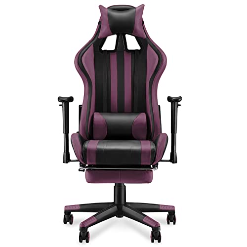 Soontrans Silla Gamer Ergonómica Silla Gaming con Reposapies, Reposacabeza y...