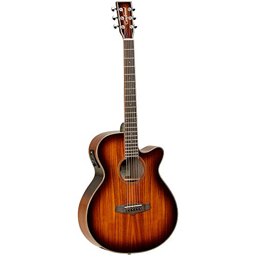 Tanglewood: Winterleaf Folk Cutaway Electro Acoustic Guitar – Koa. Guitare Electro-Acoustique - Les Beatles, Paul McCartney, John Lennon, RIngo Starr, George Harrison Tanglewood: Winterleaf Folk Cutaway Electro Acoustic Guitar - Koa. Guitare Electro-Acoustique