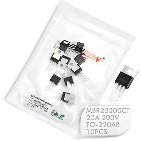 Chanzon MBR20200CT Schottky-Barriere-Gleichrichterdioden 20A 200V TO-220AB 20 Ampere 200 Volt Cover