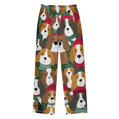 ZZXXB Winter Beagles Boys Long Pants Soft Trousers Elastic