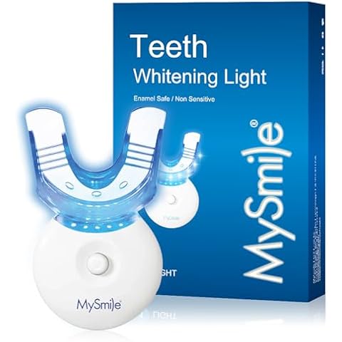 MySmile Teeth Whitening Light with Mouth Trays- 5LED Powerful Accelerator Light Integrated with Smart Timer and Long Lasting Batteries(Teeth Whitening Gel Not Included) Cover