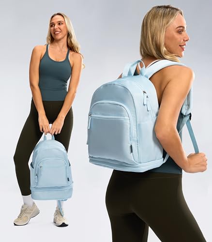 Image of Uselike Gym Backpack for Women Men, Lightweight Gym Bag with Shoe Compartment, Waterproof Workout Backpack with Wet Pocket