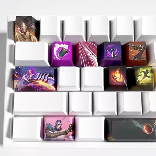 IYTYIR Jhin Keycaps Set for League of Legends Gaming Skill...