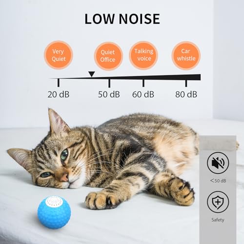 Mingzhe Brinquedo de gato com bola de controle remoto - Dois modos Chamadas de pássaros realistas Co