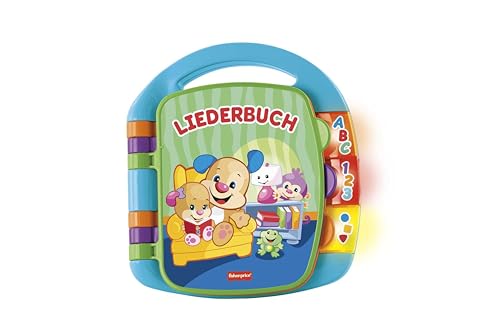 Fisher-Price Lernspaß, Liederbuch, Baby Musik Buch, Musikspielzeug für...