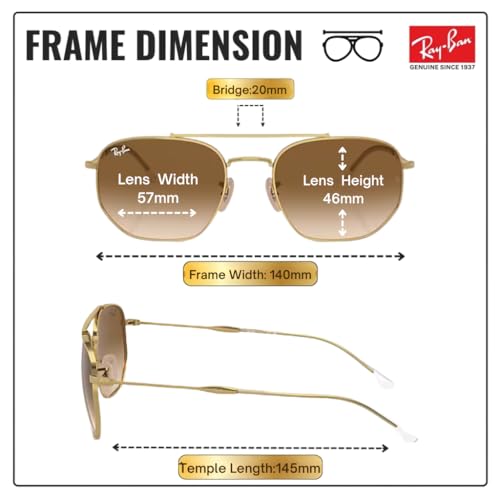 Image of Ray-Ban RB3707 Square-Round Sunglasses with Official RAYBAN Eyewear Kit