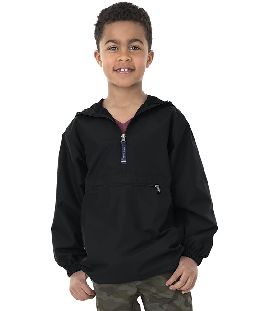 Charles River Apparel Boy's Pack-n-go® Pullover Windbreaker Jacket