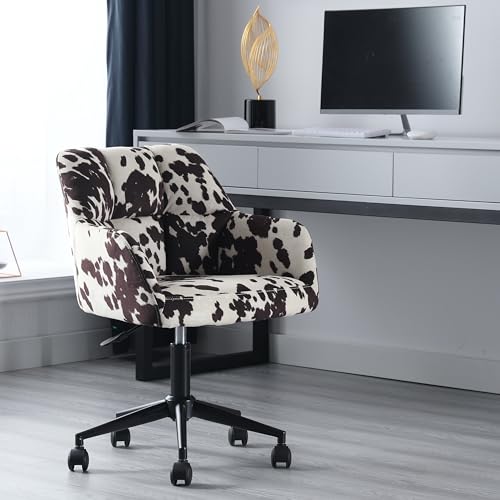 RIVOVA Cow Print Office Chair