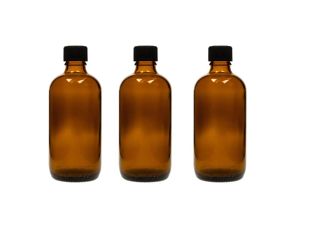 Vitrea 100 x 100 ml Tropfflasche Glasflaschen mit Tropfeinsatz | Farbe Braunglas | Füllmenge: 100 ml | Apothekerflasche | Dosierung von Flüssigkeiten E-Liquids (100 Stück)