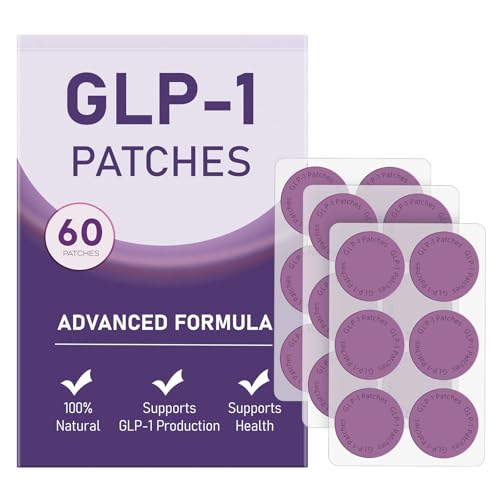 AYOJOY GLP-1 Patches for Women & Men | Advanced Natural Formulation | with L-Glutamine, Berberine, Cinnamon & Pomegranate | 60 Count -Purple
