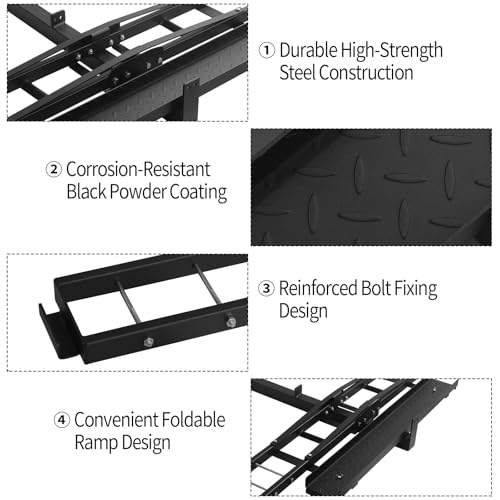 RIGMEC Steel Motorcycle Hitch Carrier