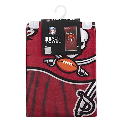 Image of Northwest NFL Tampa Bay Buccaneers Unisex-Adult Beach Towel, 30 inch x 60 inch, Psychedelic
